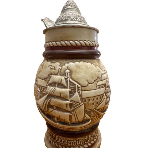 1977 Avon Handcrafted in Brazil Ships Beer Stein - Picture 4 of 4